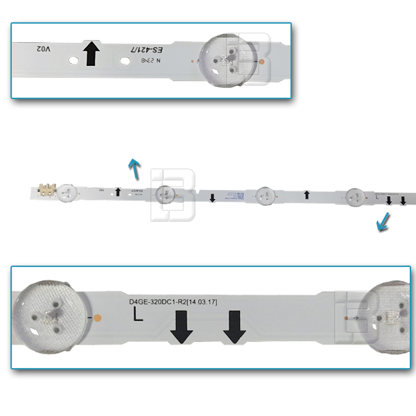 LED BAR-SAMSUNG UE3 - d4ge-320dc1-r2