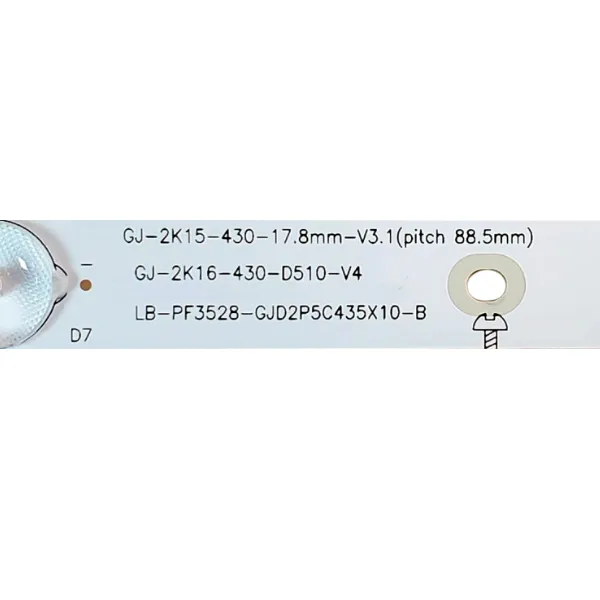 LED BAR-PHILIPS43-4 - gj-2k15-430-gj-2k16-430-lb-pf3528-gjd2p5c435x10-b