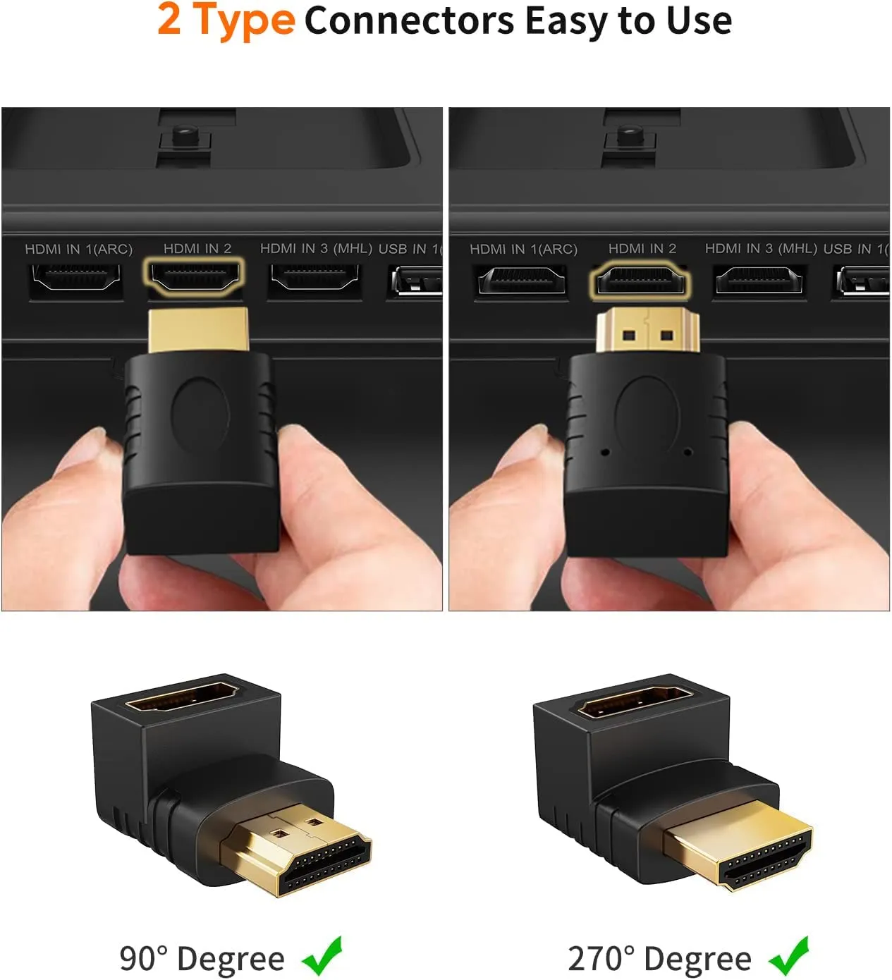 HDMI-HDMI M-Ž UGAONI-270c ADAPTER - kettz-4k-ha-k2704-hdmi-adapter-ugaoni-270-5046_1