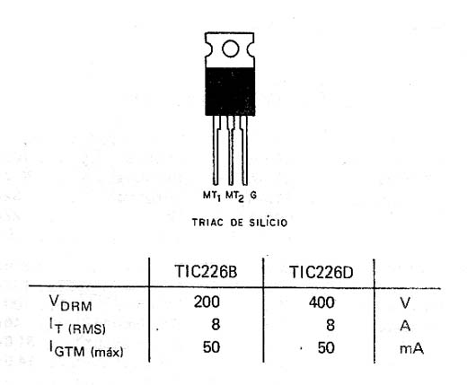 TIC226D TRIAK - 