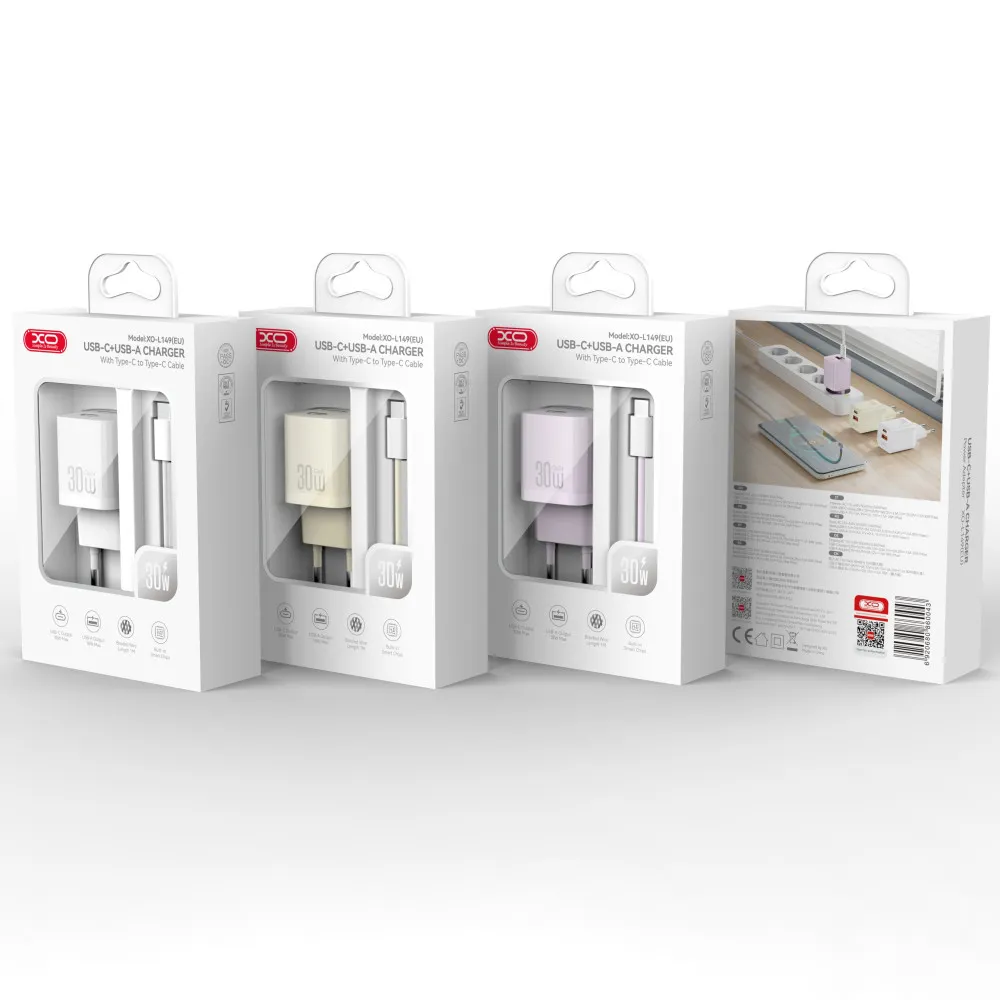 PUNJAČ KUĆNI L149 30W - xo-kucni-punjac-l149-pd-30w-beli-kabl-tipc-5087_2
