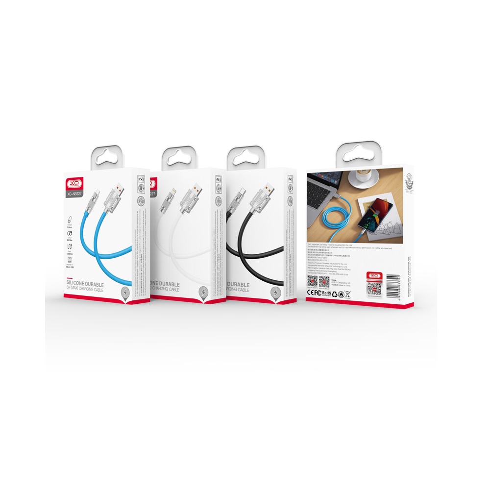 USBc-USB-A NB227 KABAL 1.2M - xo-kabl-nb-227-usb-a-na-type-c-1-2m-6a-5050_1