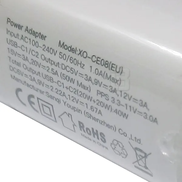 PUNJAČ KUĆNI PD50W CE08 - xo-ce08-punjac