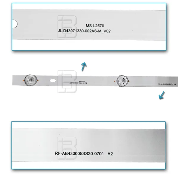 LED BAR-ALPHA43G7 - ms-l2570-jl.d43071330-002as-m_v02-rf-ab430005ss30-0701