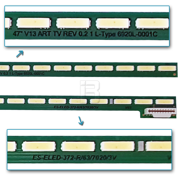 LED BAR-PHILIPS 47PFL - 47-v13art-tv-rev-l-type-6920l-0001c
