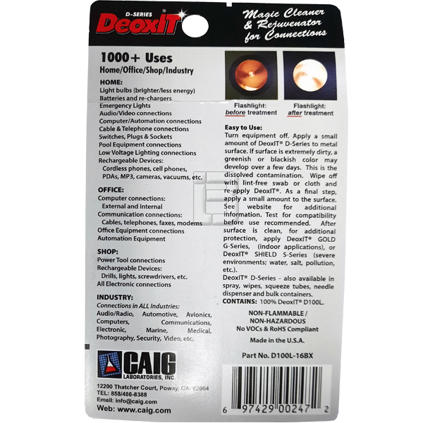 KONTAKT DEOXIT D100L - deoxit-d100l-set-za-ciscenje-uputstvo