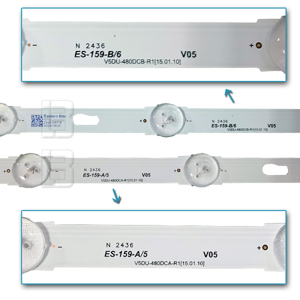 LED BAR-SAMSUNG48JU - v5du-480dca-480dcb-r1