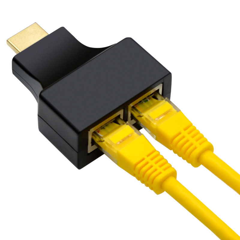 HDMI EXTENDER-DUAL RJ45 - hdmi extender-rj45-lan