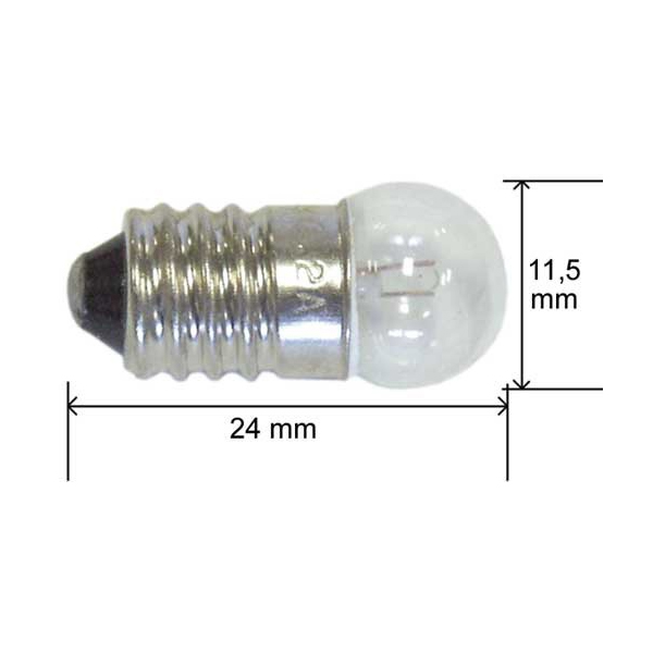 SIJALICA 3.8V-E10 0.27W - sijalica-3.8v-dimenzija