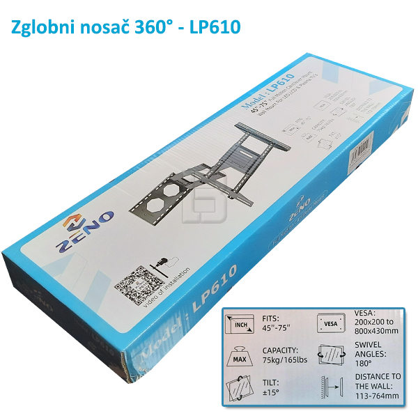TV NOSAČ LP610 45-75 - zglobni-nosac-full-motion