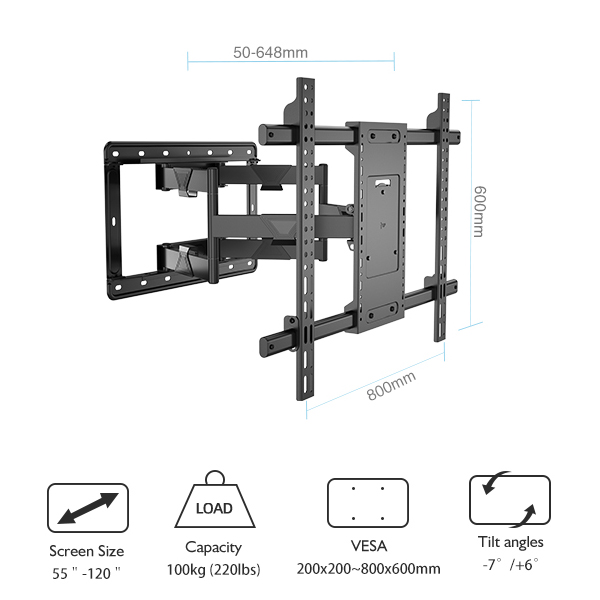 TV NOSAČ KLC-H10 55-120 - tv-nosac-za-veliki-tv