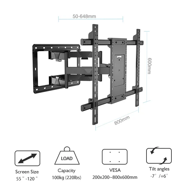 TV NOSAČ KLC-H10 55-120 - tv-nosac-za-veliki-tv