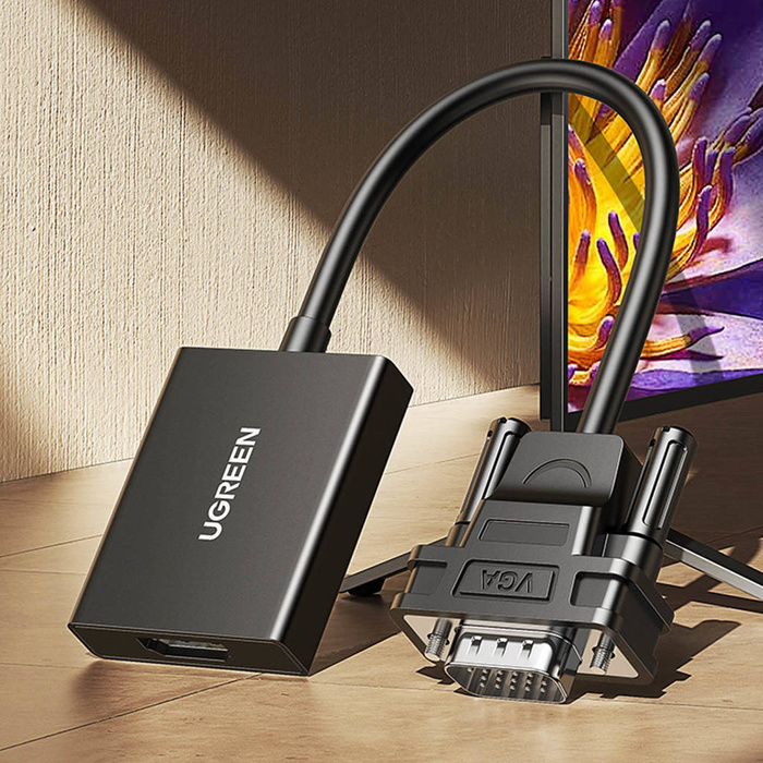 VGA-HDMI KONVERTOR CM513 - Ugreen-cable-adapter-cable-VGA-male-HDMI-female