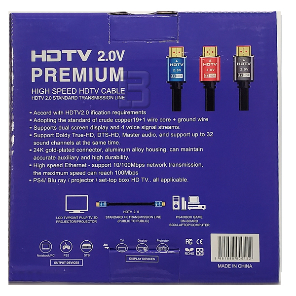 HDMI V2.0-3,0M/H - hdmi-kabl-4k