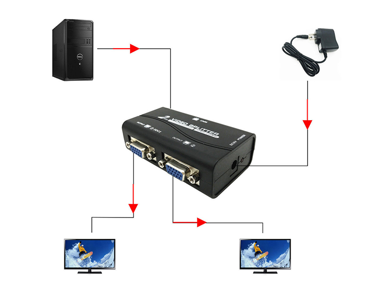VGA SPLITER 1/2 - 