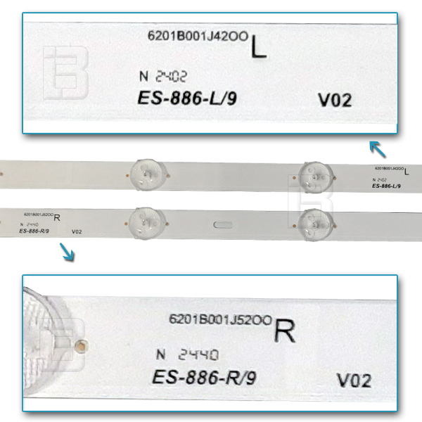 LED BAR-PANASONIC65DX - 6201b001j42oo