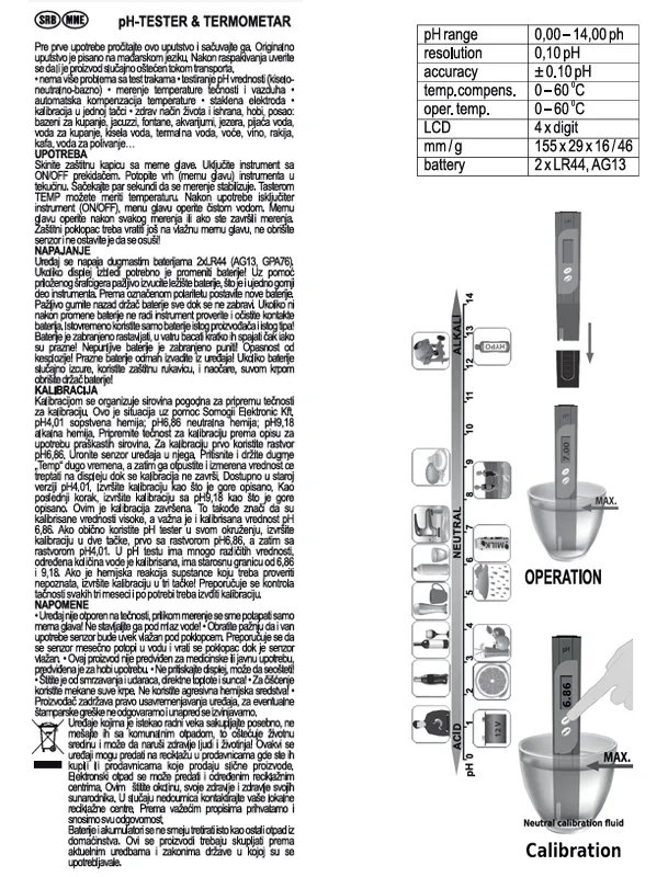 TESTER PHT01 - pht01-ph-tester