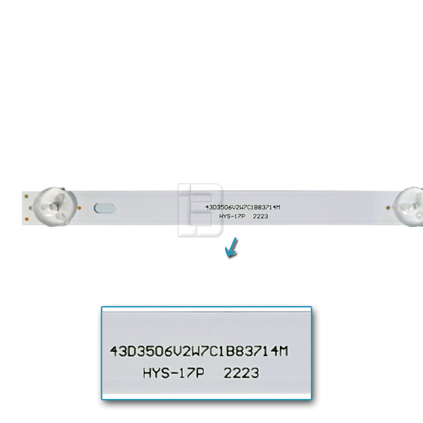 LED BAR-CROWN45 - 43d3506v2w7c1b83714m-hys-17p