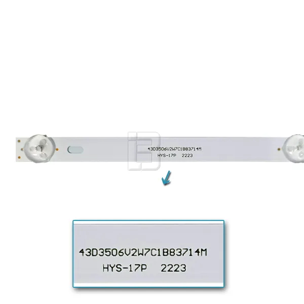 LED BAR-CROWN45 - 43d3506v2w7c1b83714m-hys-17p