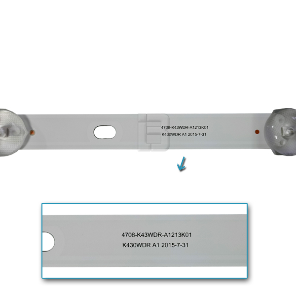 LED BAR-TOSHIBA43 - 4708-k43wdr-a1213k01-k430wdr-a1